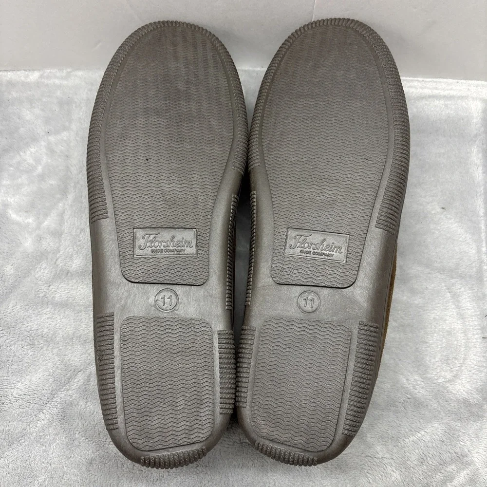 Men's 11 Florsheim Cozzy Tie Slippers in chocolate brown NIB